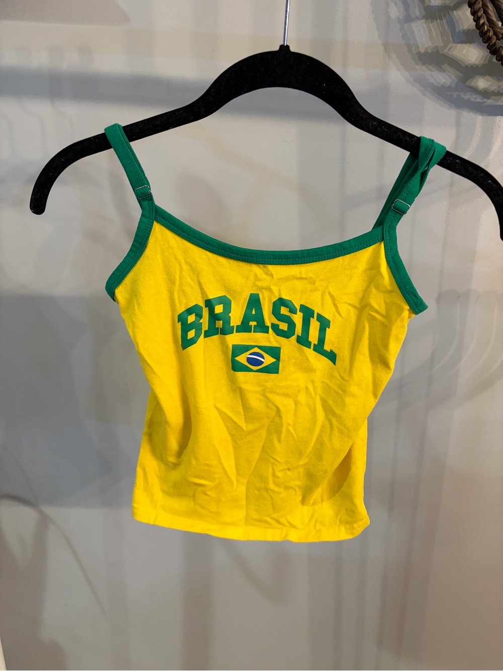 Edikted Brasil Yellow & Green Tank Top size xs